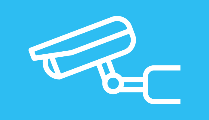 Ikon cybersäker kameraövervakning